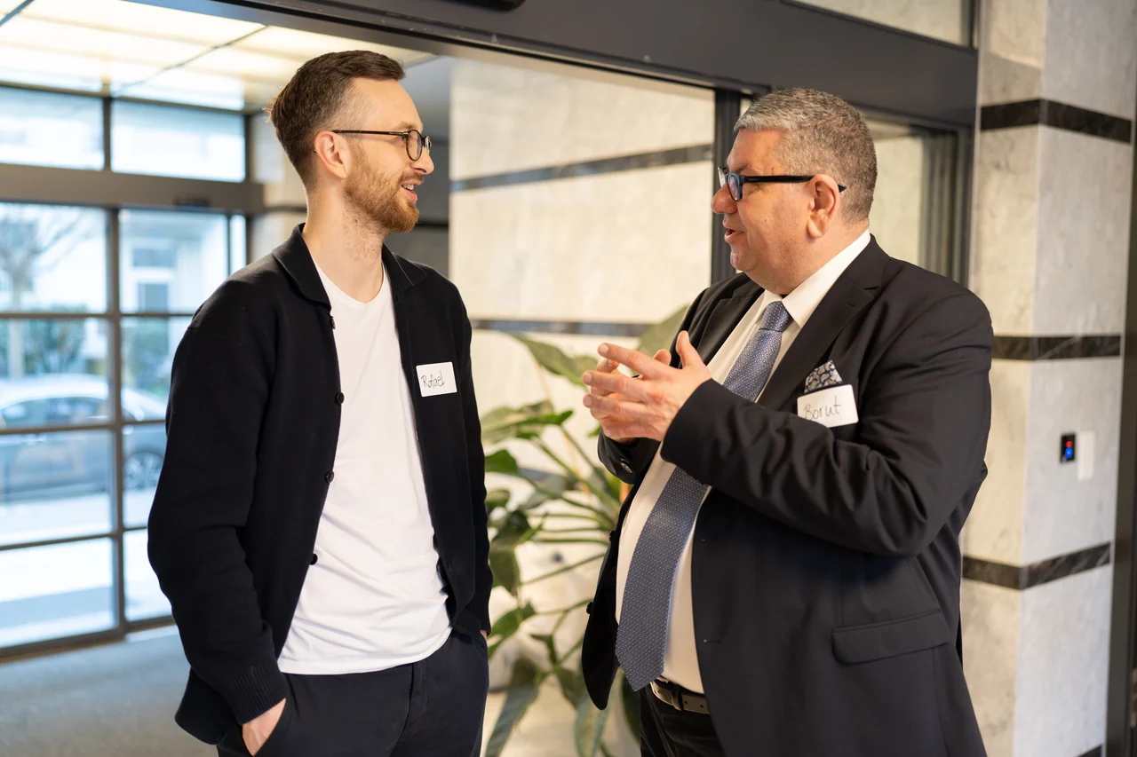 Borut Zemljic in conversation at The Ventures in Zurich